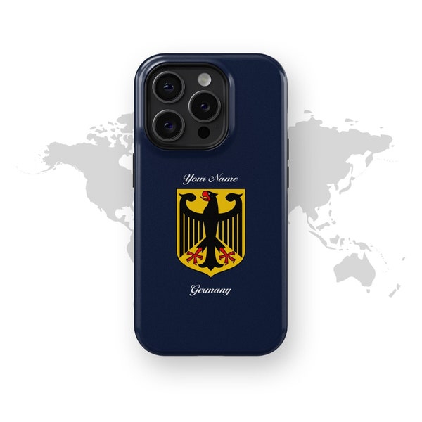 Germany National Emblem - iPhone Tough Case 15/14/13/12/X/Pro/Max/Plus, Designer case, MagSafe Case