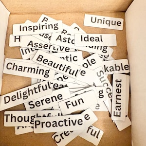 50pcs Positive Affirmation Motivational Word Magnets for Refrigerator or Vision Boards