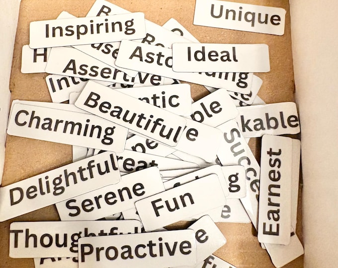 50pcs Positive Affirmation Motivational Word Magnets for Refrigerator or Vision Boards