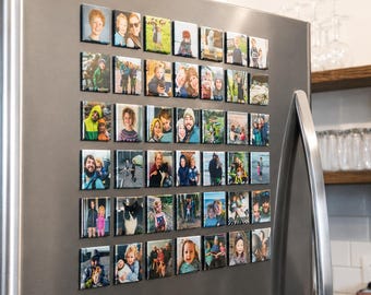 Personliga fotomagneter för kylskåp | Anpassad fyrkantig 16mm glansig köksdekor