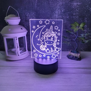 3D led lamp night remover children