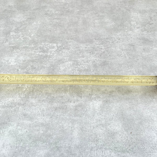 Vintage Lucite Laundry Rod Solid Brass Hardware-Shower Bubble Rod- Wardrobe Lucite Rod-Bedroom Hangers Clothing Storage
