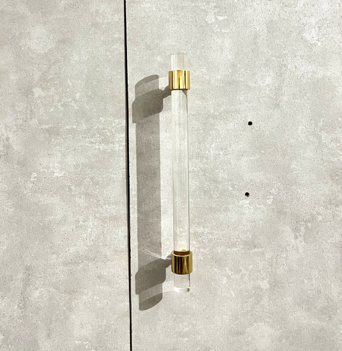 Custom Lucite Door Handle With Solid Brass Hardware Lucite Etsy