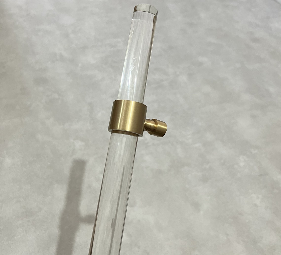Custom Lucite Door Handle With Solid Brass Hardware Lucite Etsy