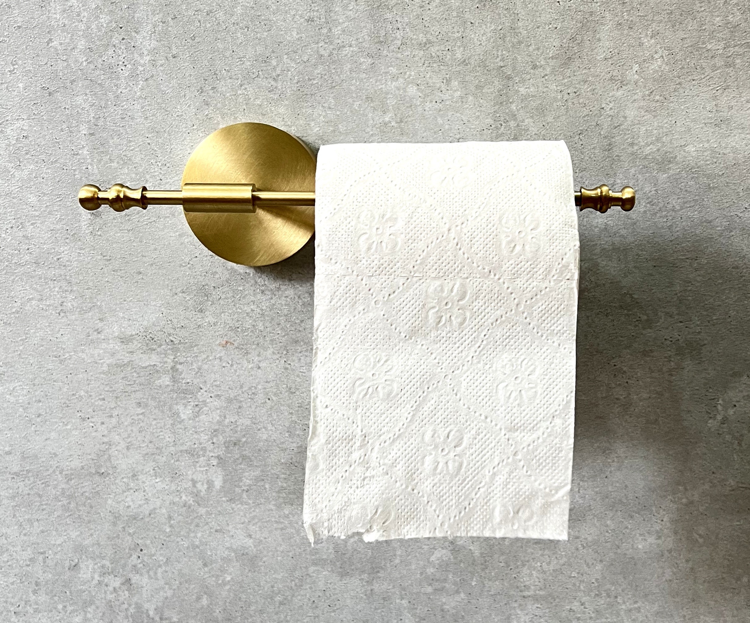 Solid Brass Toilet Paper Holder Handmade Unique Design Paper Etsy