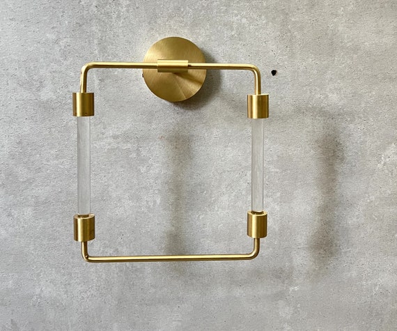 Lucite towel stand best sale
