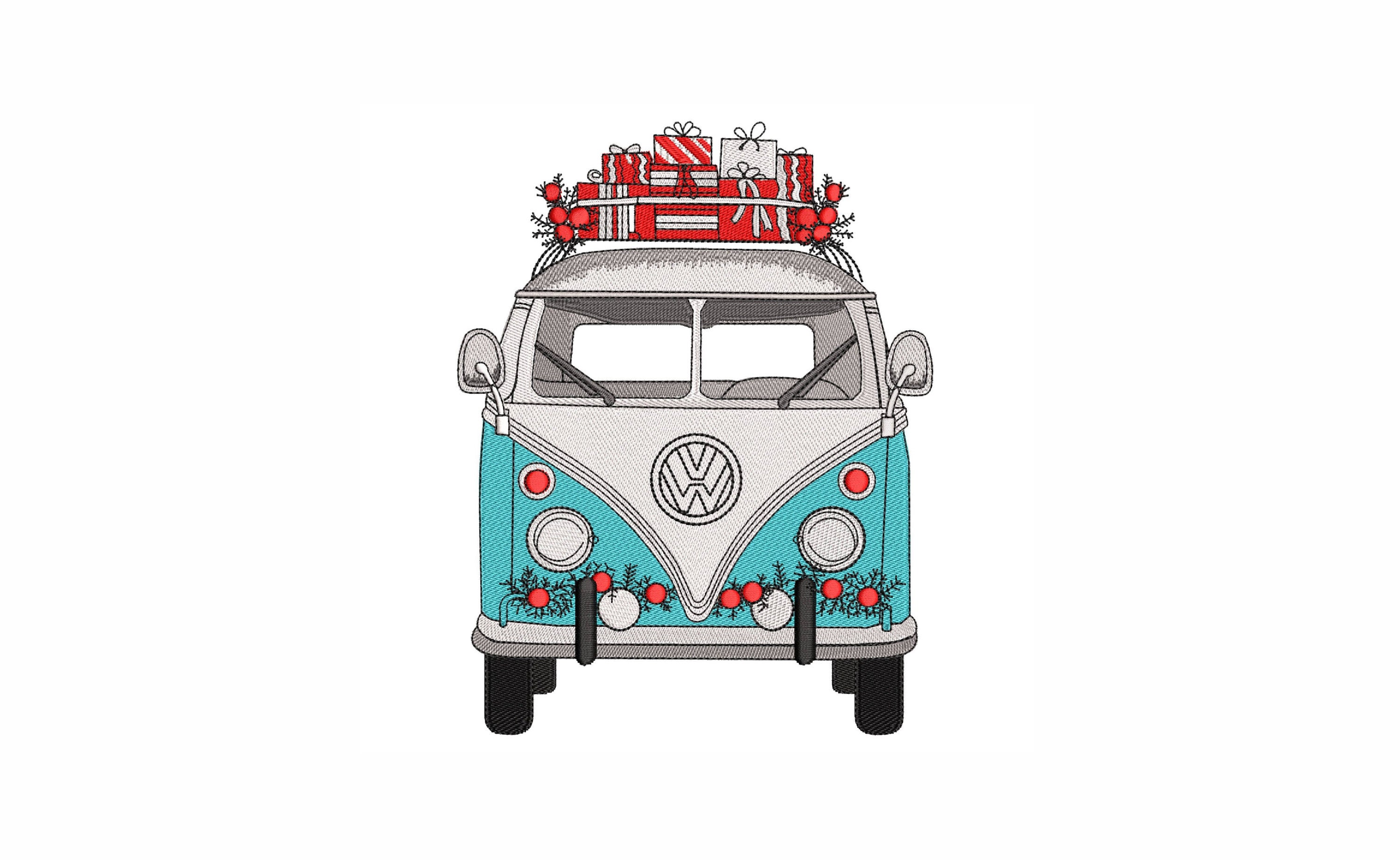 Vw Bus Santa - Etsy