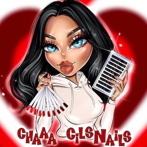 Retrato de logotipo para empresa de muñecas, diseño de logotipo personalizado para la industria de la belleza, dibujo de logotipo de belleza en caricatura, logotipo de ilustración, arte de logotipo para tarjetas de presentación