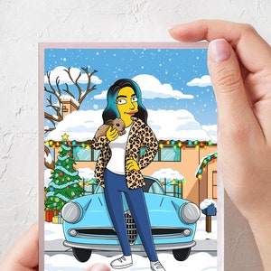 Custom Simpsons Portrait, Custom Yellow Characters, Personalized Custom Portrait, Custom Family Portrait, Personalized Simpsons Portrait
