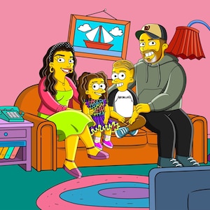 Simpsons Portrait, Custom Family Cartoon Portrait Gift, Personalized Portrait from your Photo, Dad Gift, Custom Yellow Character Portrait