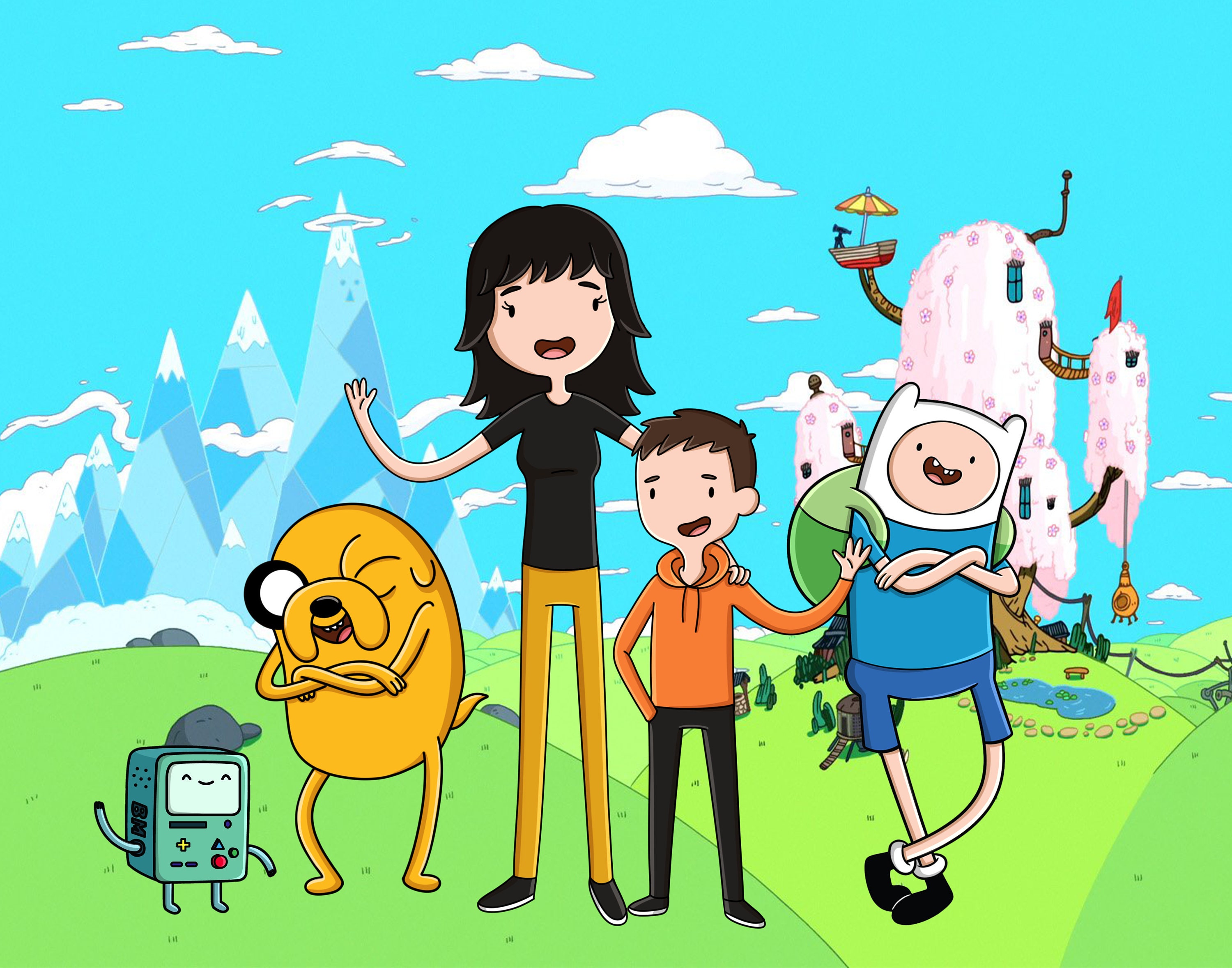 Adventure Time Portrait, Adventure Time Custom Cartoon Portrait ...