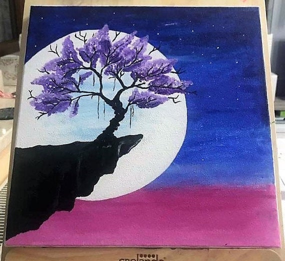 Acrylic on paper. Trying to do a painting a day. This is my third and the  zen vibes it gives off. : r/painting