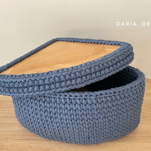 Corner Basket with Lid: Cotton Triangular storage box, Space Saving organizer