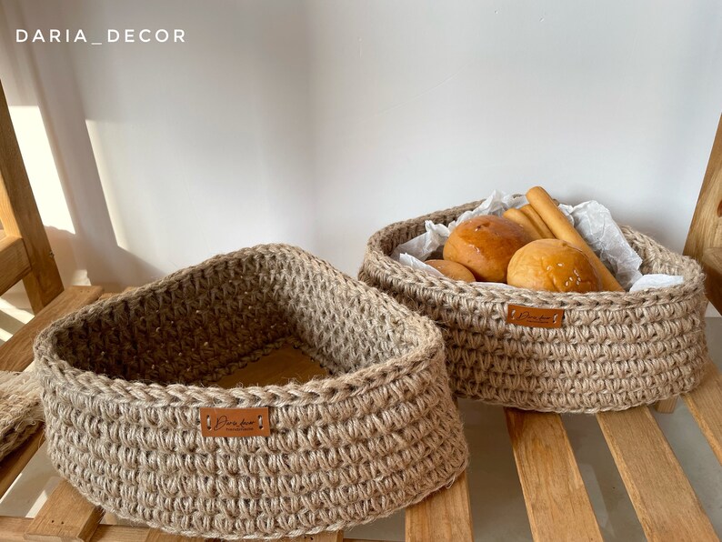 Natural Jute Triangle Storage Baskets Corner Shelf Basket Etsy