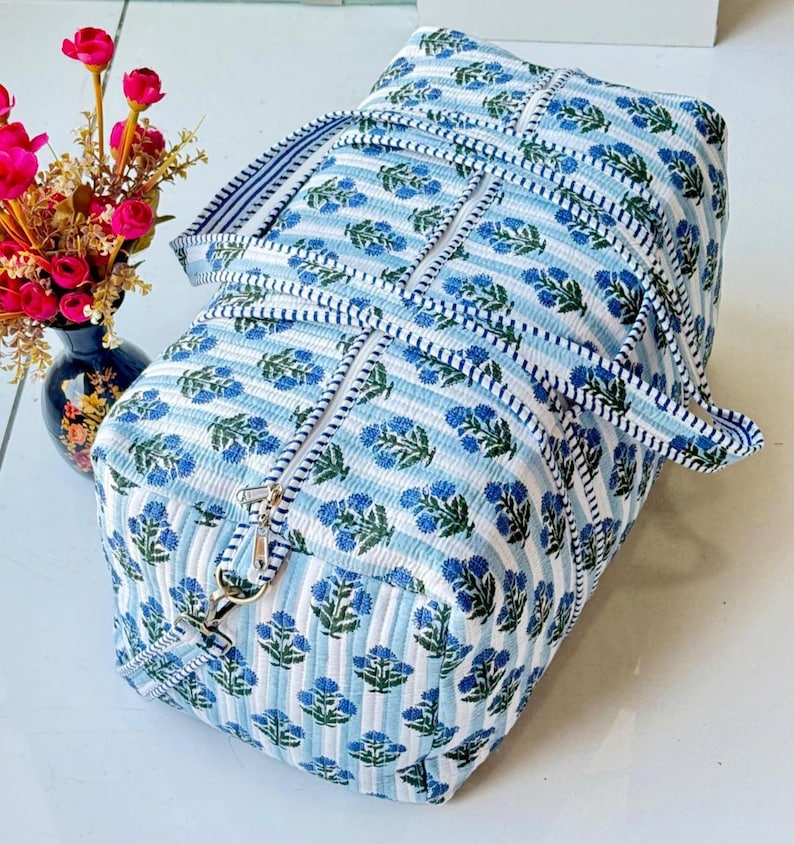 Children Personalized Bag/Duffle Bag/Quilted Weekender Bags/Boho Baby Bag/Cotton Hospital Bag/Personalized Children Gift/Overnight Hand Bag Bag- 05