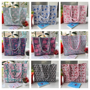 Sac shopping en coton, cadeau parfait pour elle, sac fourre-tout matelassé empreintes de mains, sac pour femme, sacs de demoiselle d'honneur, sacs écologiques