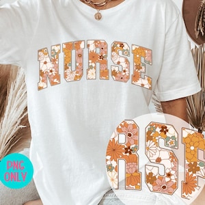 Enfermera PNG, Diseño de sublimación de enfermera escolar, Enfermera retro linda PNG, Camiseta de atención médica PNG, Descarga digital para sublimación