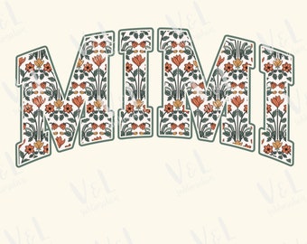 Mimi png floral mimi png mimi floral png mimi designs mimi digital download trendy mimi tshirt design boho floral mimi png mimi letters