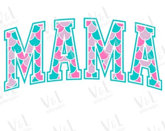 Sirena Mama Png Mama PNG Sublimación Diseño Digital Mama Flor Png Retro Mama PNG Mama Png Floral Varsity Mama Png Letras Mama Png Archivos