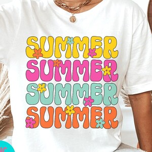 L'été PNG, conception de sublimation d'été rétro, chemise d'été Style années 70 PNG, téléchargement numérique Beach Vibes, été mignon PNG pour mugs et bacs
