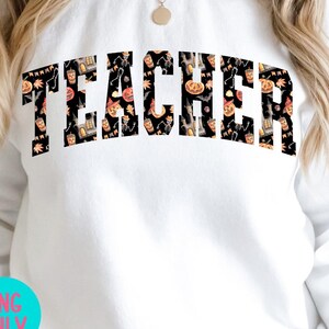 Skeleton Teacher PNG , Teacher halloween design, Teacher sublimation halloween png