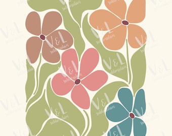 Flower png Floral Boho Png Wildflower png files for sublimation wildflower print digital download flowers tshirt design flower print png