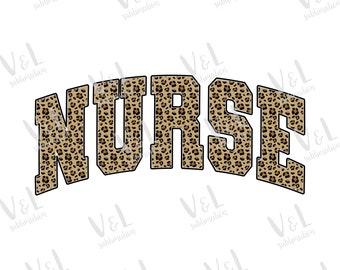 Leopard nurse png, nurse sublimation designs downloads, cute nurse png, nursing png, nurse tshirt designs, cheetah print nurse png, png file