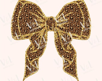 Fiocco leopardato png Coquette leopard png Disegni di sublimazione di fiocchi Download di sublimazione di fiocchi Stampa di ghepardo fiocco png