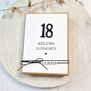 Geldgeschenk Geburtstag Personalisiert mit Reagenzglas, zum runden Geburtstag, Geschenkbox für Geldgeschenk, Wunscherfüller Box