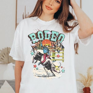 Rodeo Western Tshirt Dress Rodeo Queen Oversized Western Tshirt Dress Comfort Colors Western Graphic Tee Cowboy Country Concert Tee Vintage