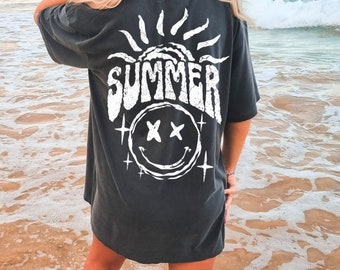 Comfort Colors Summer Tshirt Beachy Shirt Oversized Beachy Tee Cute Summer Graphic Tee Trendy Summer tops Aesthetic Clothes Beach Shirt