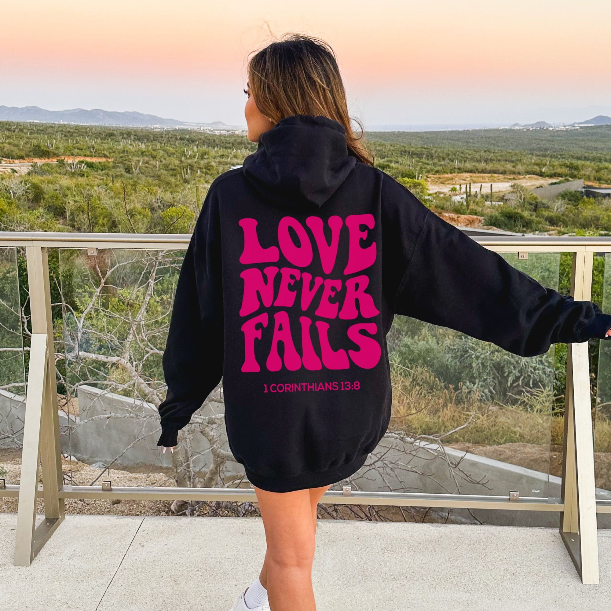 Your Love Never Fails Hoodie – Christianized Shop