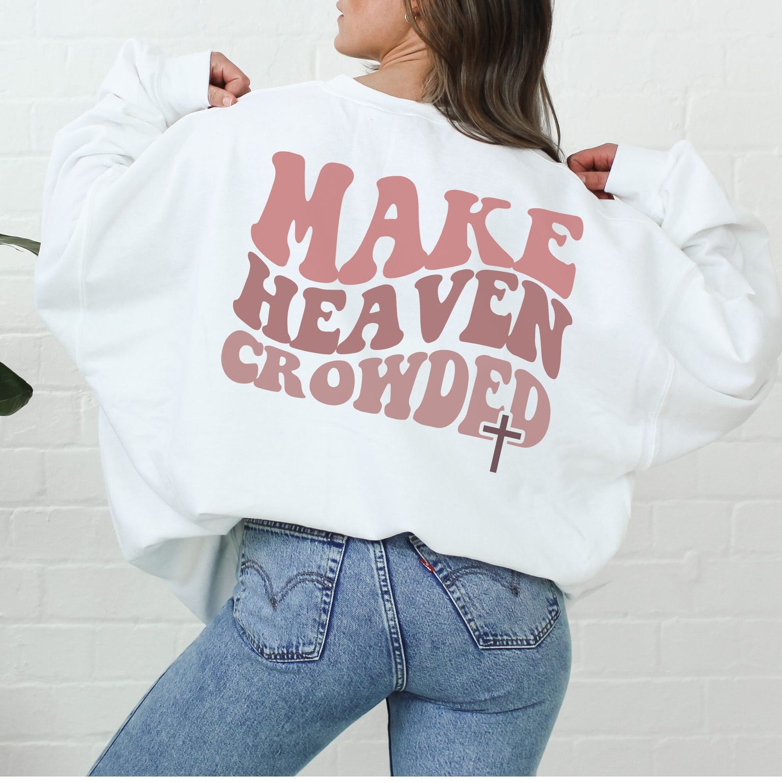 Make Heaven Crowded Puffy Sweatshirt
