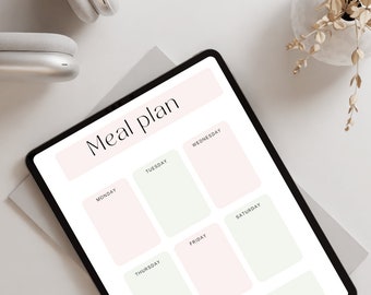 Printable meal plan, meal planning, budgeting, budgeting journey