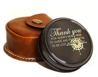 Personalized Engraved Brass Compass, graduation | birthday gift | gift for Dad.