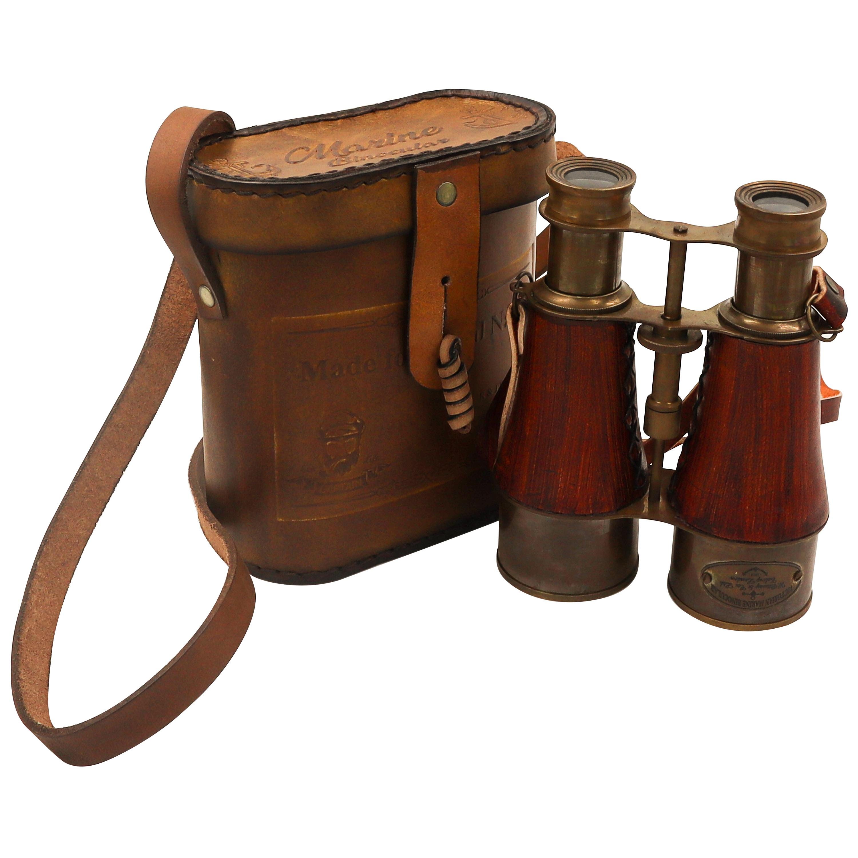 Vintage binoculars in a leather case - Etsy 日本