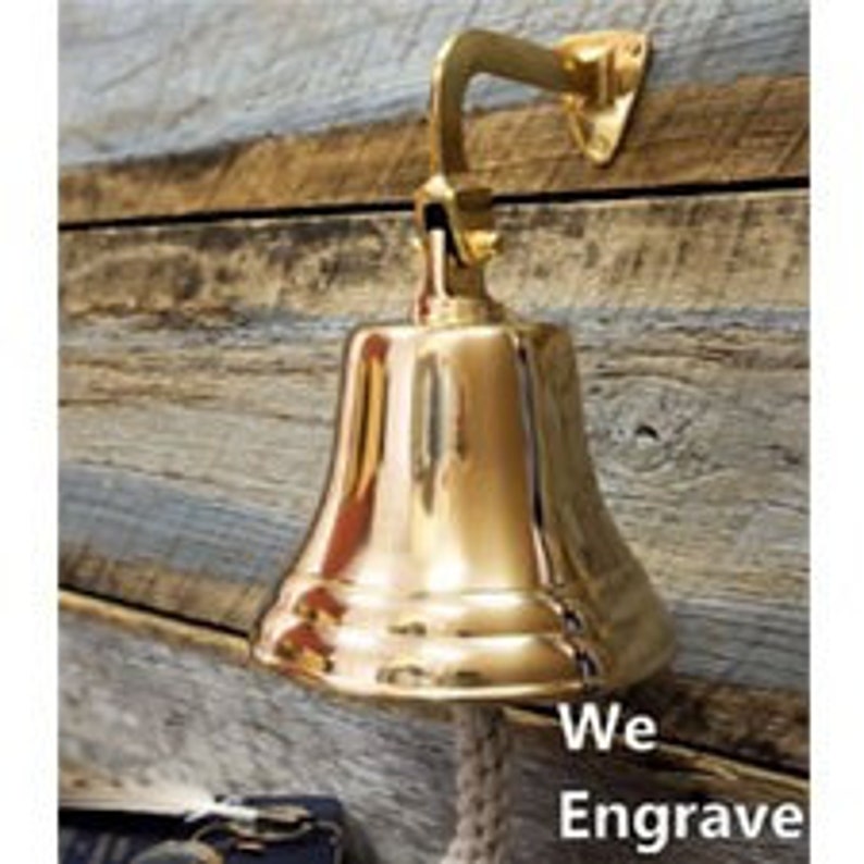 Engraved Brass Bells Personalized Traditional Maritime Ship Bell