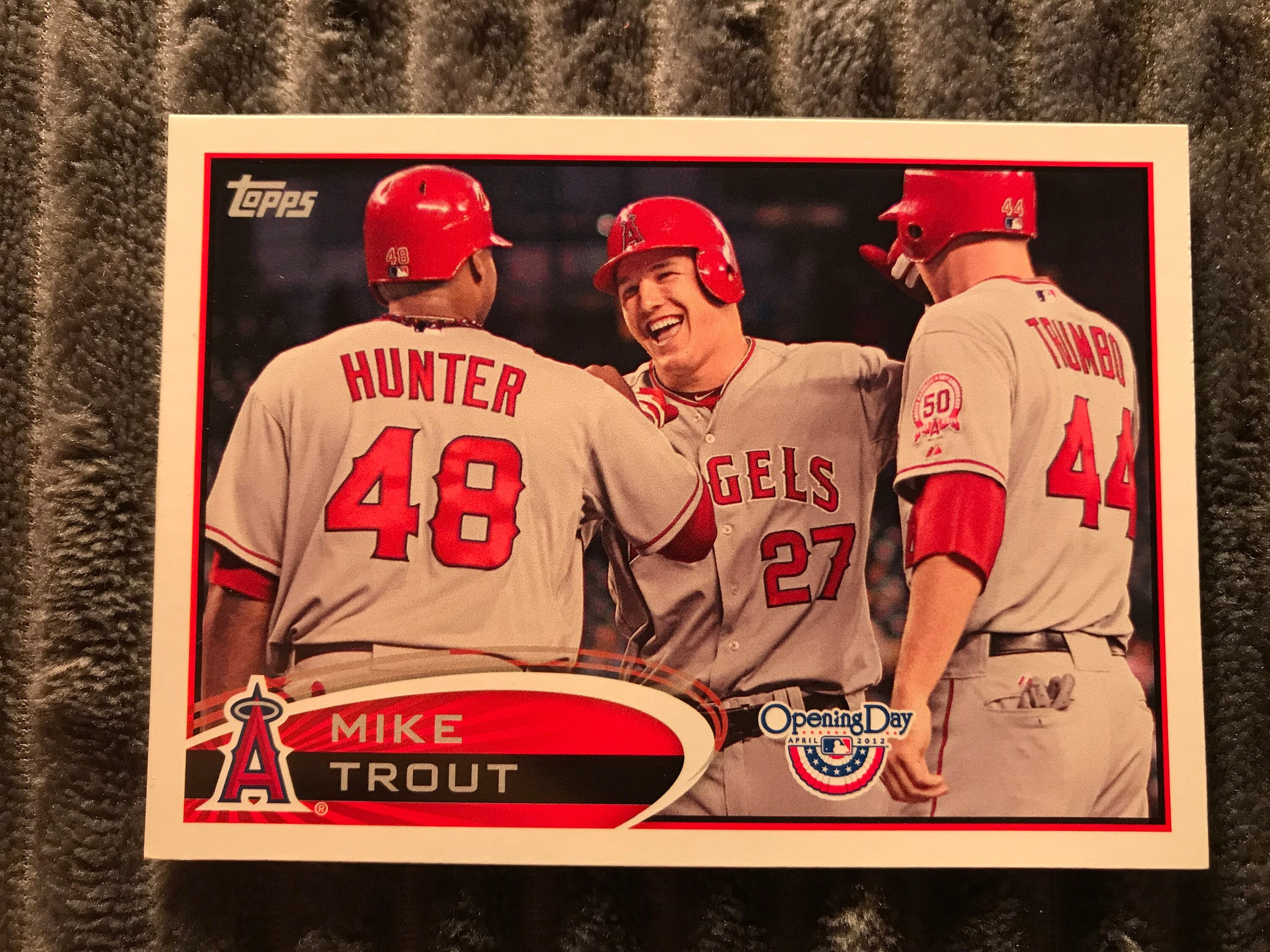 Mike Trout Autographed 2017 Topps Inception Jersey Card