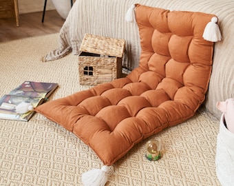 Custom Bench Cushion, Japanese Futon Floor Seating, Floor Cushion