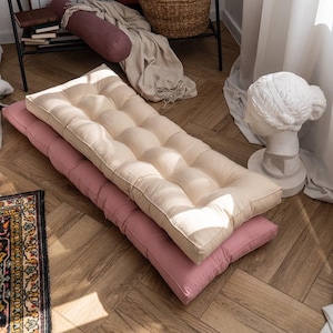 Cushion for Bench, Custom Bench Cushion, Window cushion, Window Seat, French Cushion, Floor Pillow