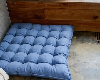 Large Floor Pillow, Daybed cushion, Linen floor cushion, reading nook cushion, Floor pillow