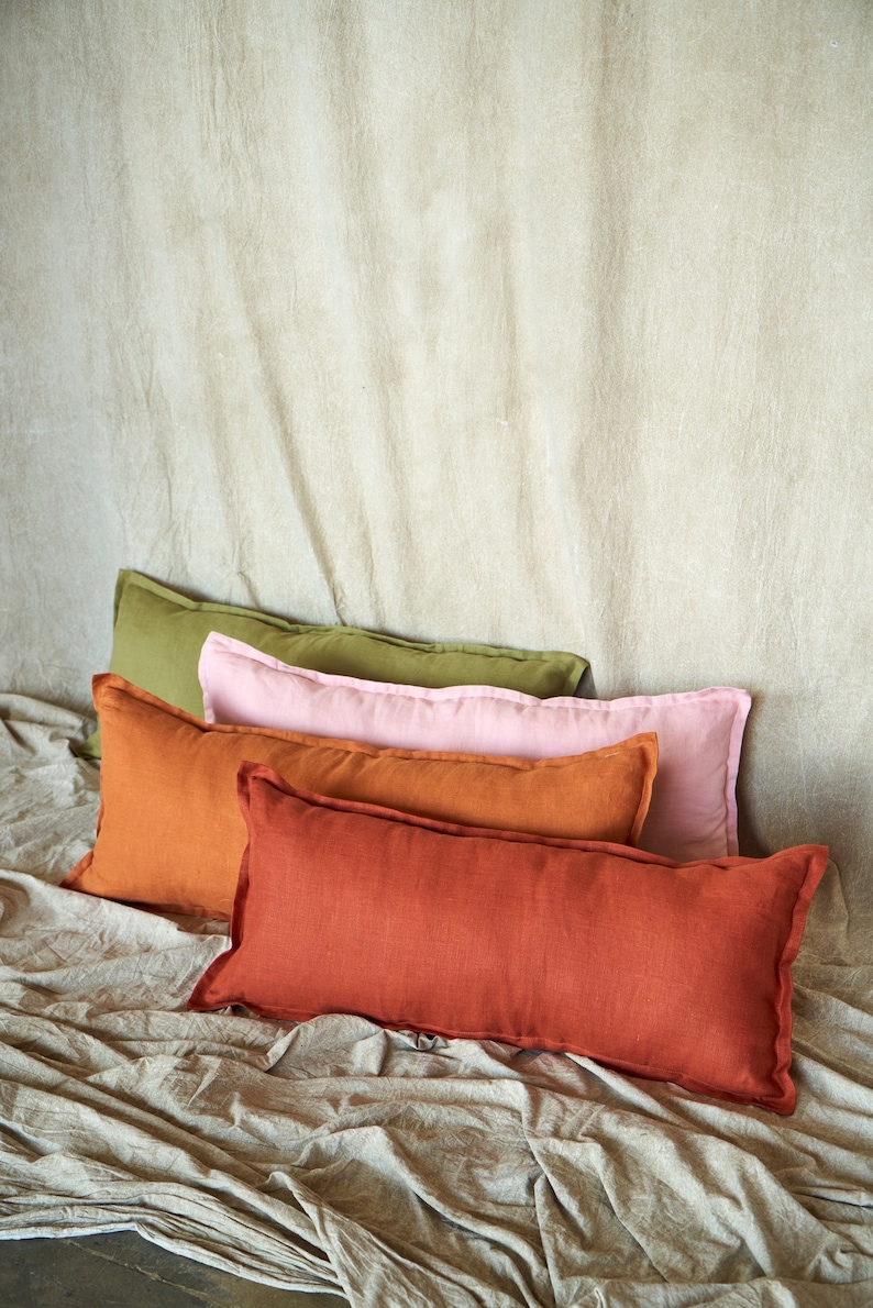 Pillow Cover Lumbar Pillow Cover Extra Long Throw Pillow Etsy