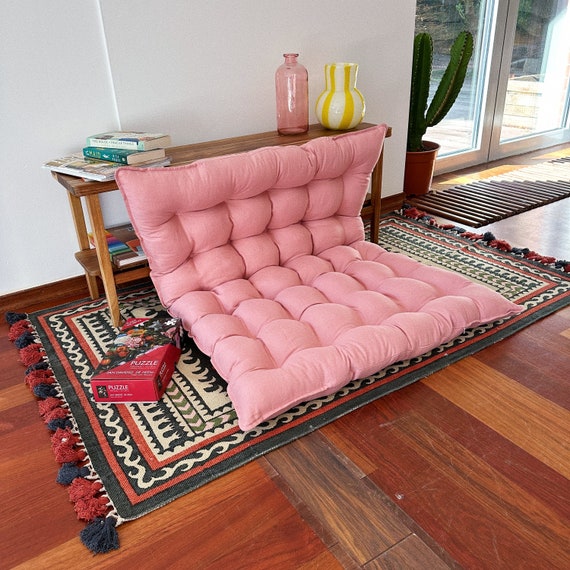 Cojín de suelo rosa antiguo, almohada de suelo, asientos en el suelo -   España