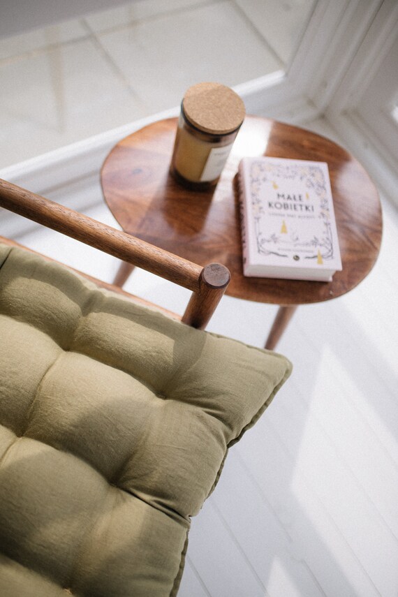 Cushion Floor Sofa, Green Floor Cushion, Reading Nook, Green Bench