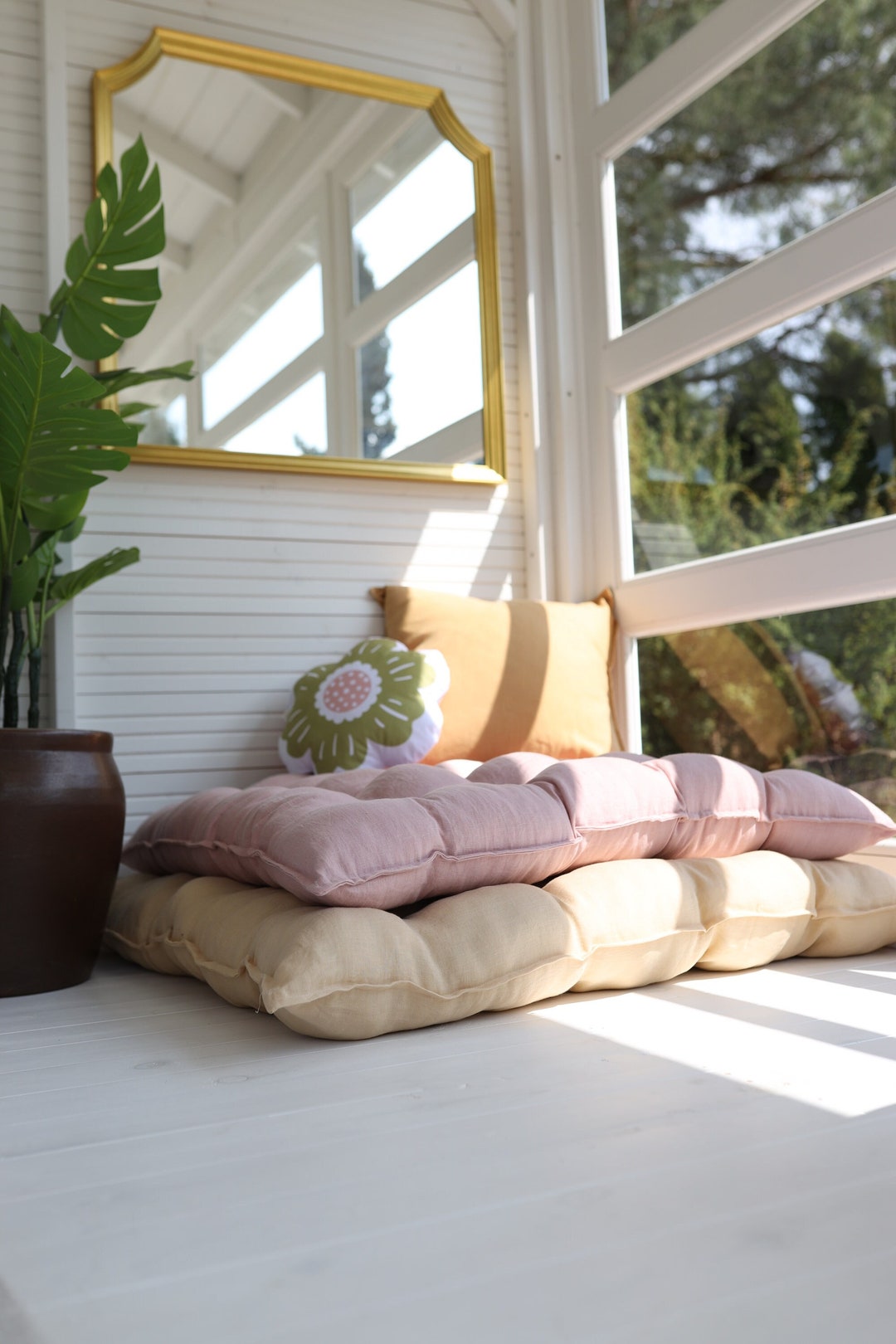 Floor Cushion, Floor Sofa, Large Floor Cushion, Daybed Cushion, Sofa ...