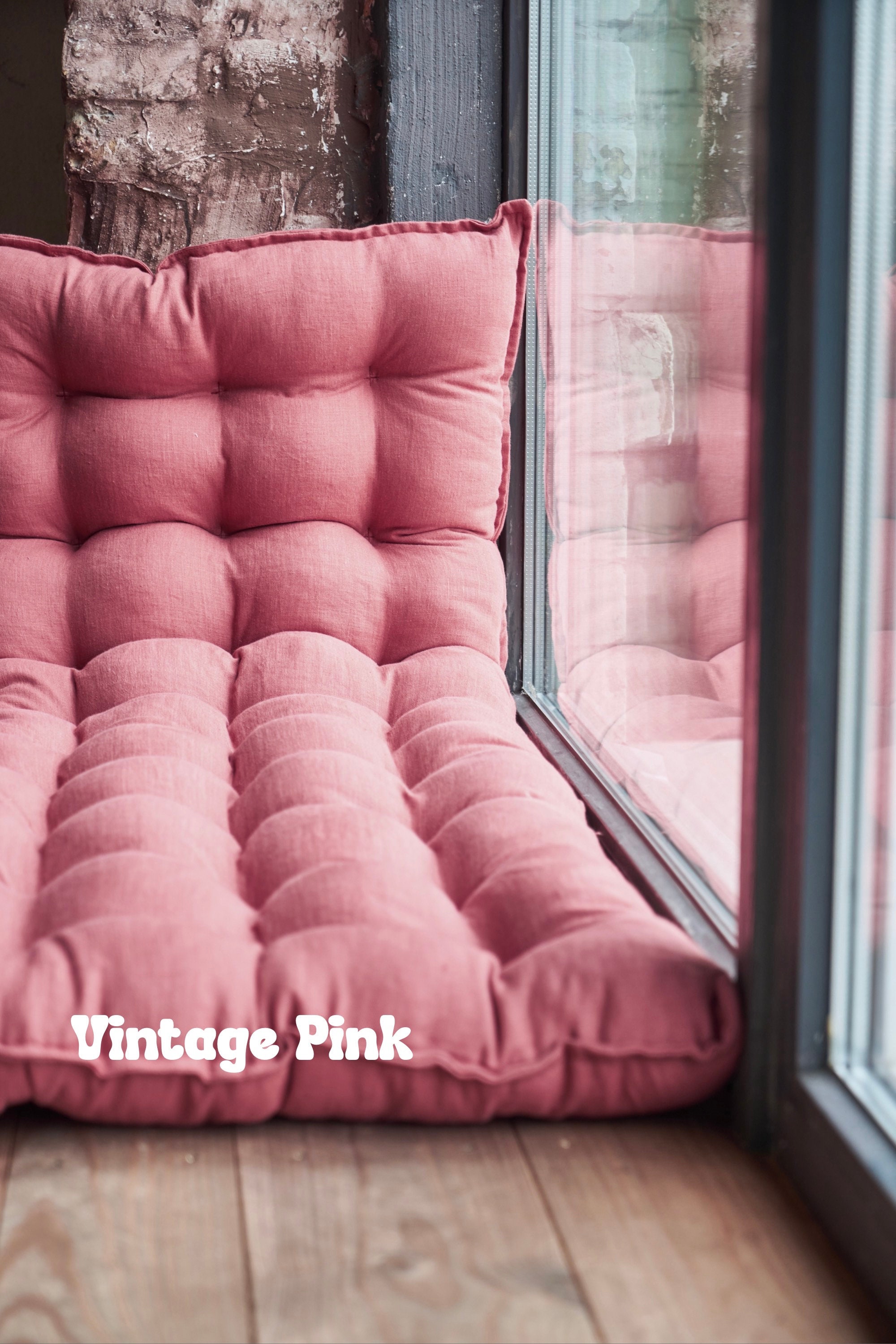 Large pink floor cushion cheap
