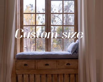 Custom Bench cushion, Window seat cushion, Stripe bench Cushion
