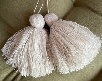 Tassels for custom cushion, set of 4 tassels, cotton tassels.