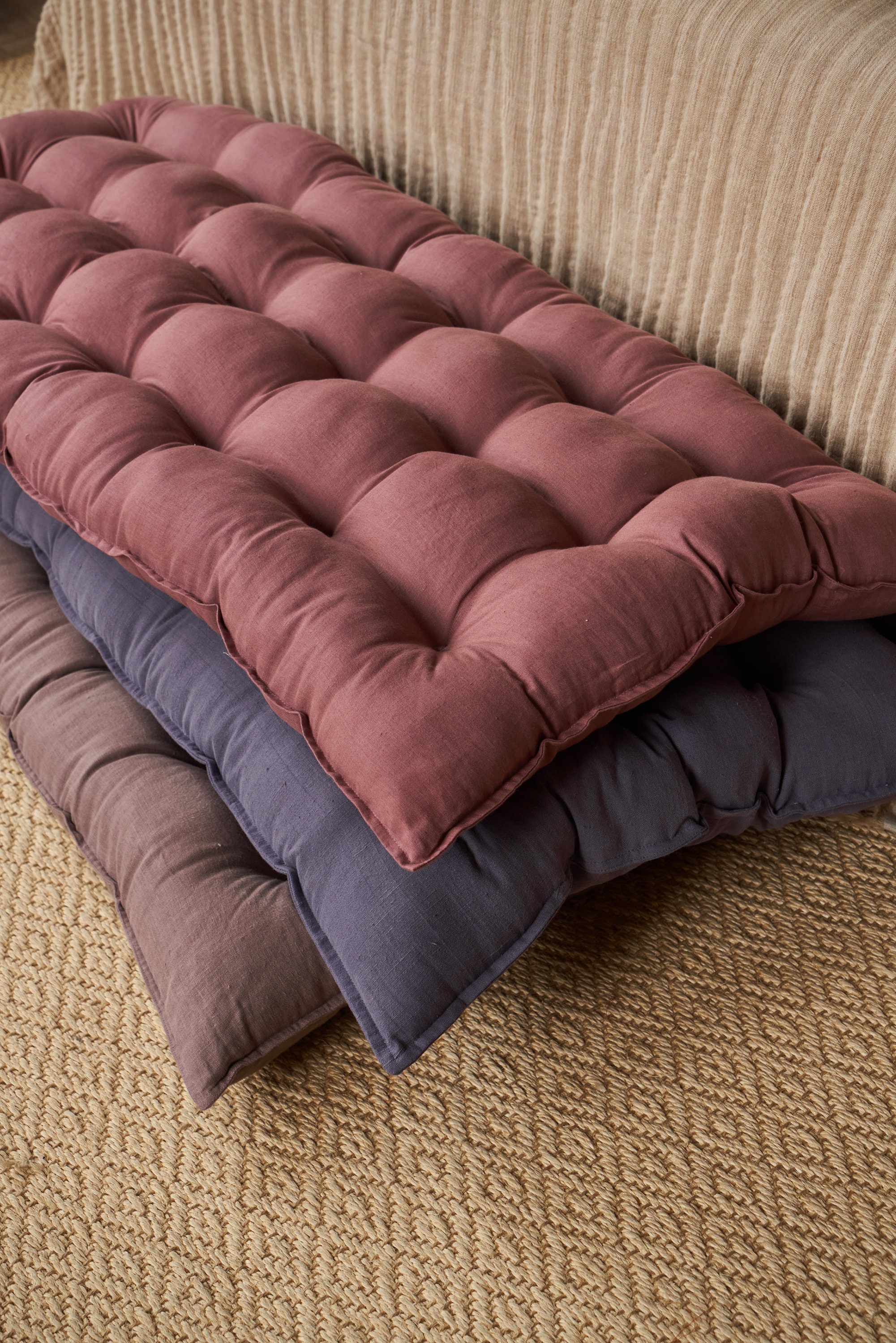 Floor Pillow, Japanese Futon Cushion, Reading Nook Cushion, Bench Custom  Cushion, Custom Tufted Cushions, Sofa Cushion Cover. 