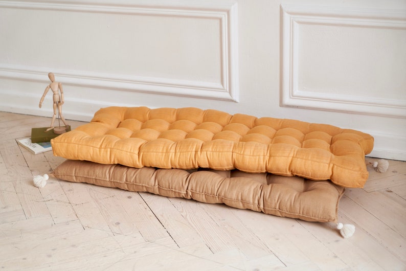 Bench cushion, Custom bench cushion, Floor Cushion, Window seat cushion,Reading nook cushion,French Cushion, Sofa cushion image 5